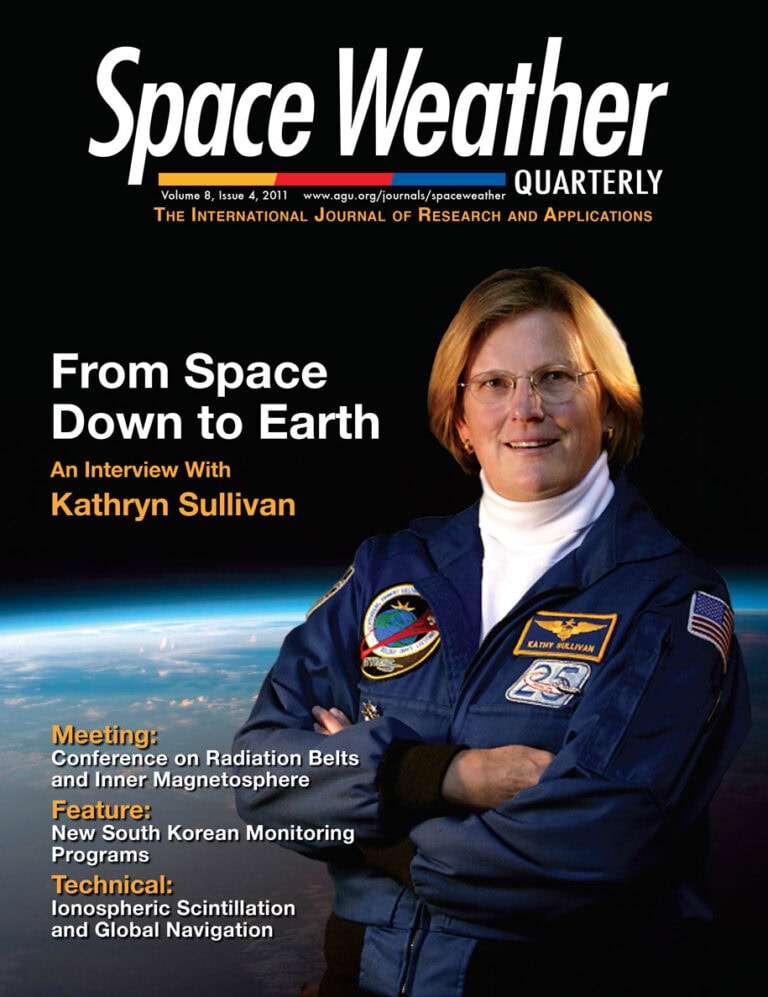 1. High-tech aerospace magazine cover highlighting space research and scientific innovation.