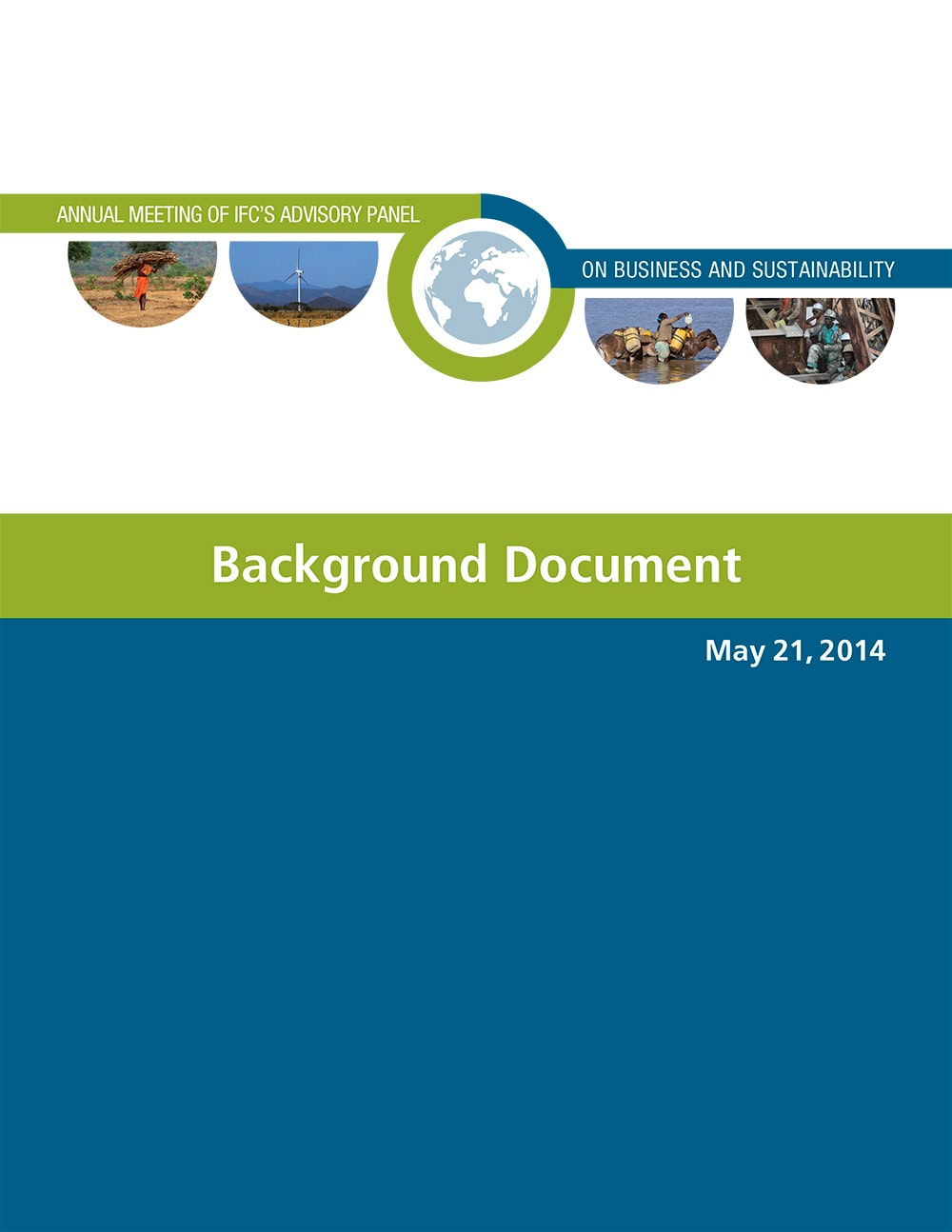 A vibrant meeting booklet for sustainable initiatives, corporate branding, and strategic visual design.