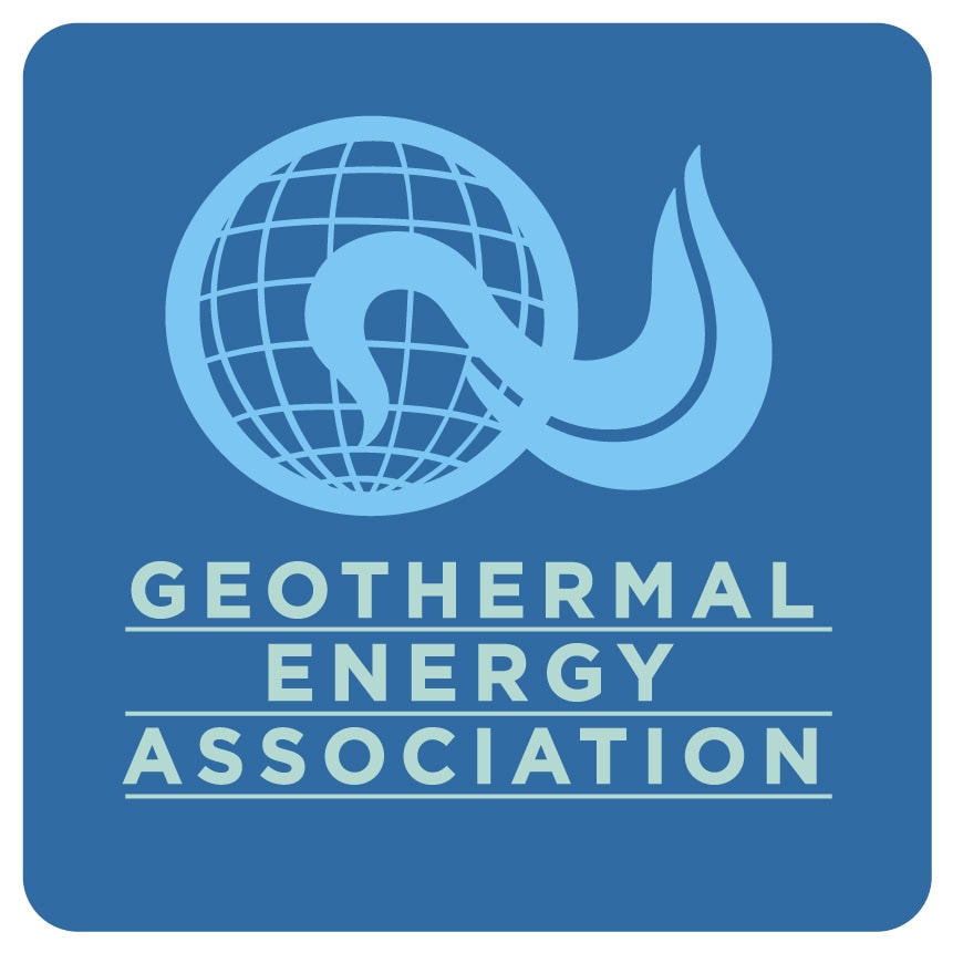 Global energy logo with eco-friendly design emphasizing natural geothermal power.