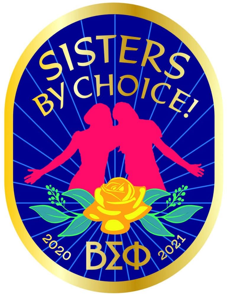 Bright neon logo design emphasizing sisterhood and brand identity for marketing campaigns.