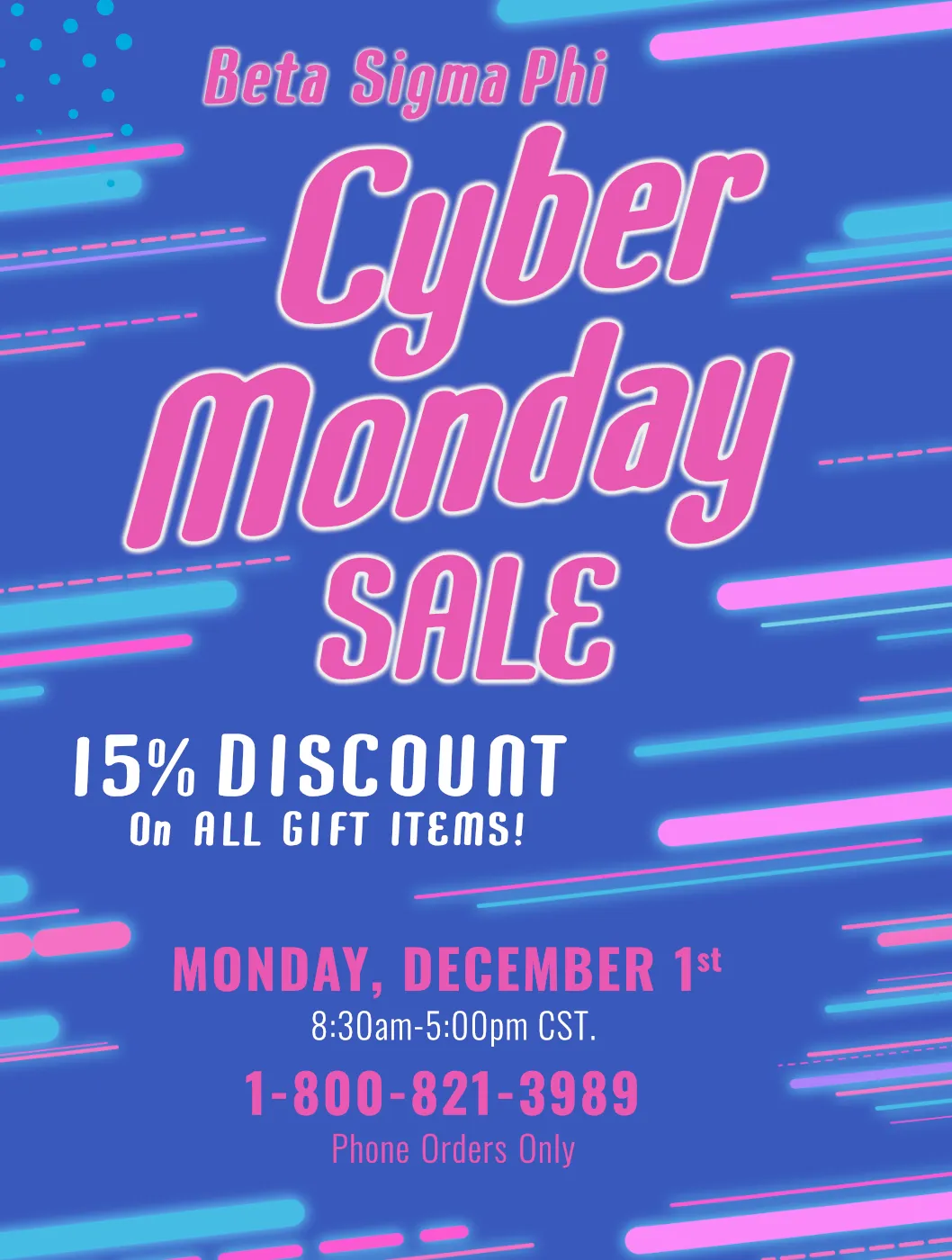 Promotional Cyber Monday flyer featuring a neon zoom graphic motif and bold sale messaging.