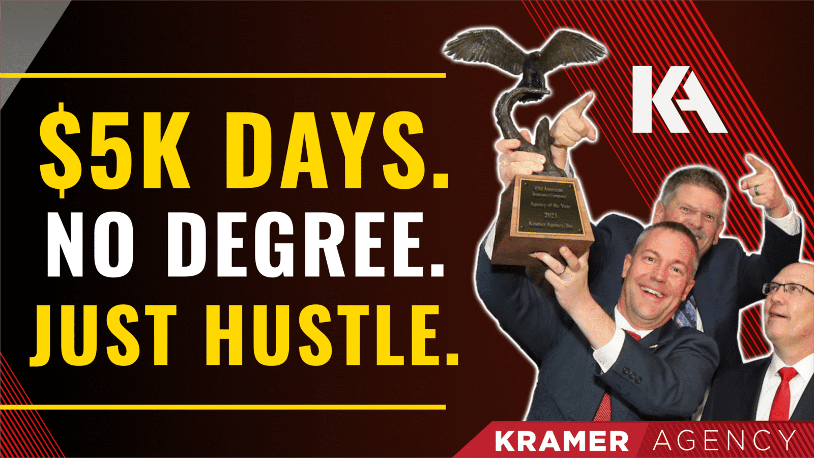 $5K daily earnings with no degree achieved through dedicated hustle and strategic effort.