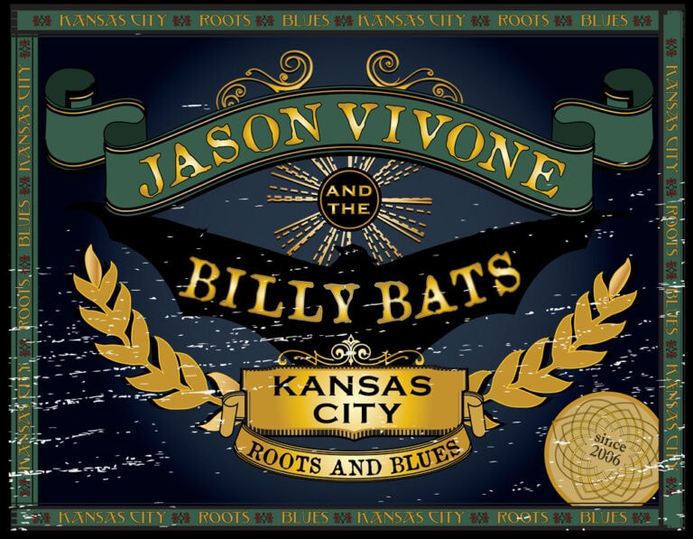 Vintage band logo design emphasizing brand identity and visual storytelling for Kansas City roots music.